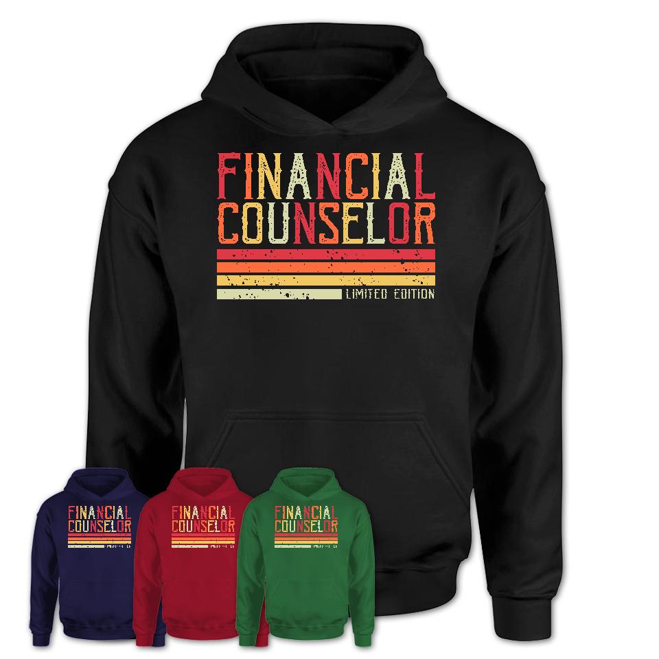 Vintage Financial Counselor Limited Edition Job Shirt, Coworker Birthday Gift Idea