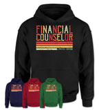 Vintage Financial Counselor Limited Edition Job Shirt, Coworker Birthday Gift Idea