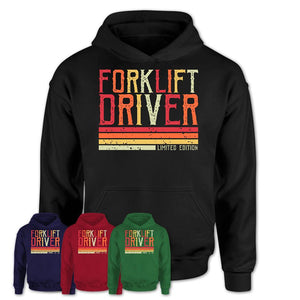 Vintage Forklift Driver Limited Edition Job Shirt, Coworker Birthday Gift Idea