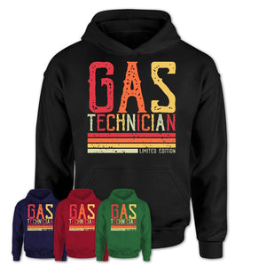 Vintage Gas Technician Limited Edition Job Shirt, Coworker Birthday Gift Idea