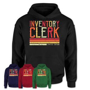 Vintage Inventory Clerk Limited Edition Job Shirt, Coworker Birthday Gift Idea