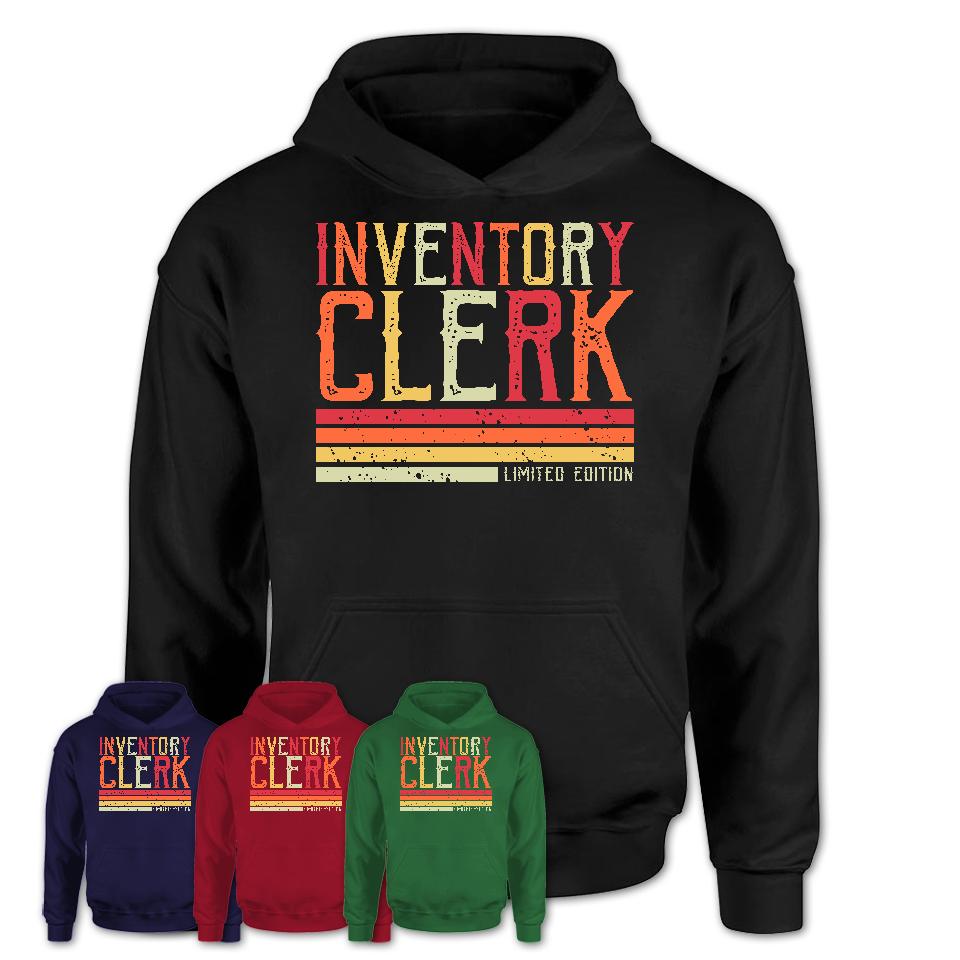 Vintage Inventory Clerk Limited Edition Job Shirt, Coworker Birthday Gift Idea
