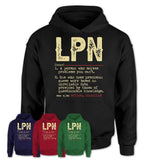 Vintage LPN Definition Shirt, Funny Coworker Gift Idea for LPN, New Job Gift