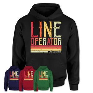 Vintage Line Operator Limited Edition Job Shirt, Coworker Birthday Gift Idea