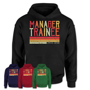 Vintage Manager Trainee Limited Edition Job Shirt, Coworker Birthday Gift Idea