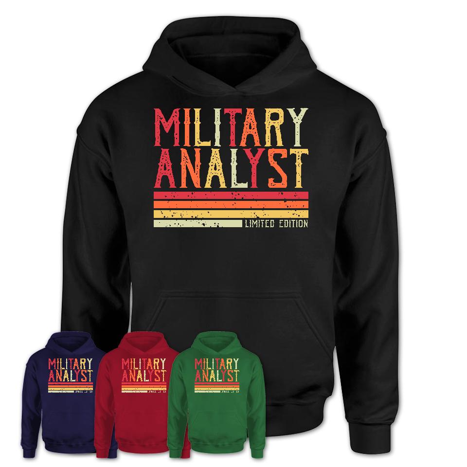 Vintage Military Analyst Limited Edition Job Shirt, Coworker Birthday Gift Idea