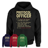 Vintage Protocol Officer Definition Shirt, Funny Coworker Gift Idea for Protocol Officer, New Job Gift