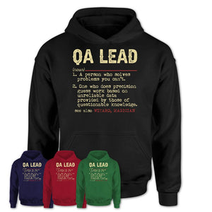 Vintage Qa Lead Definition Shirt, Funny Coworker Gift Idea for Qa Lead, New Job Gift