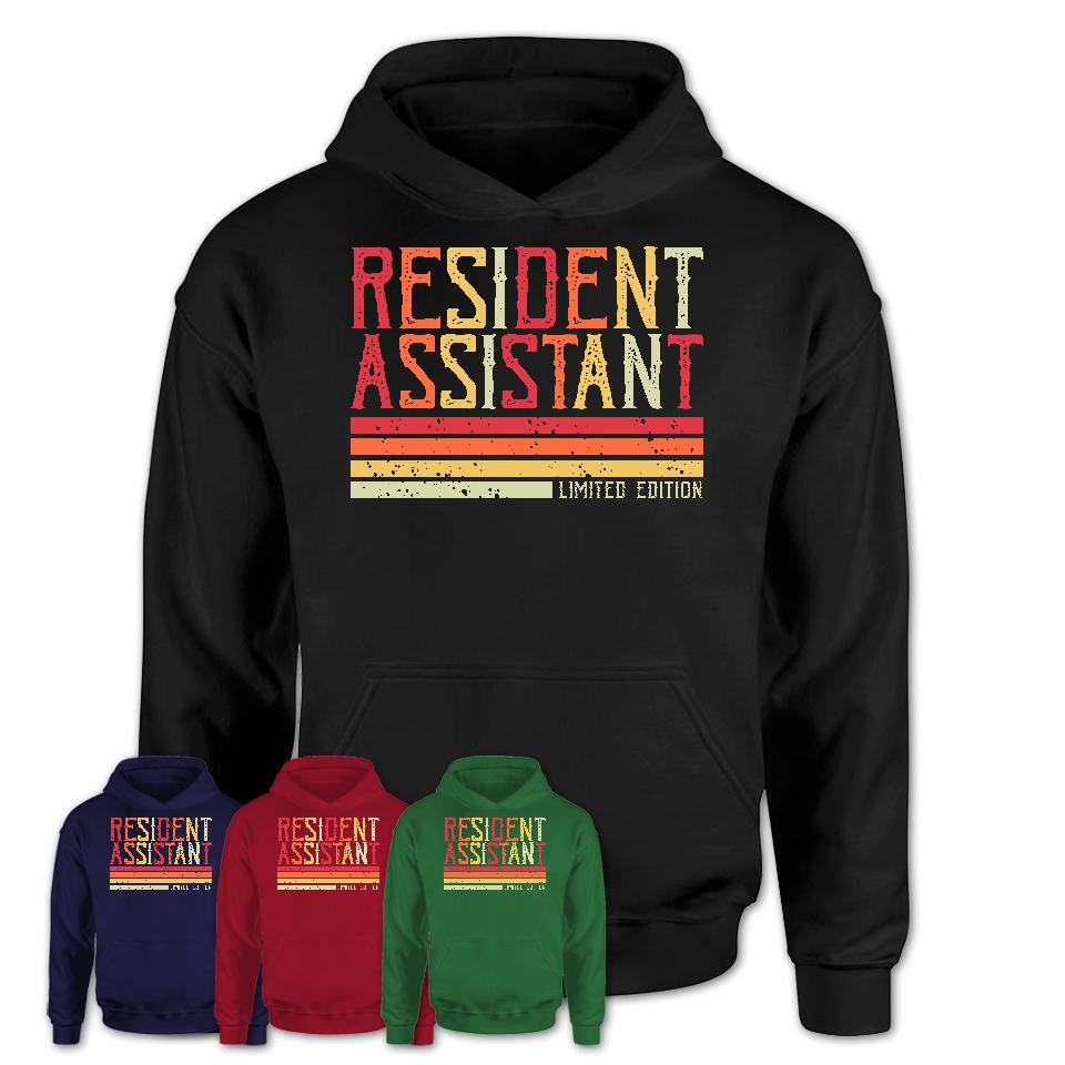 Vintage Resident Assistant Limited Edition Job Shirt, Coworker Birthday Gift Idea