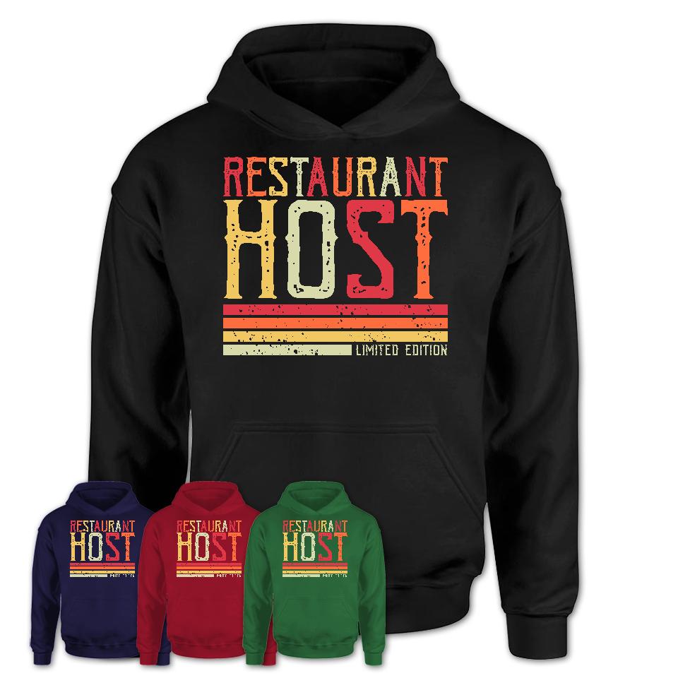 Vintage Restaurant Host Limited Edition Job Shirt, Coworker Birthday Gift Idea