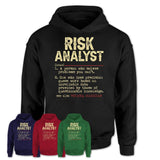 Vintage Risk Analyst Definition Shirt, Funny Coworker Gift Idea for Risk Analyst, New Job Gift