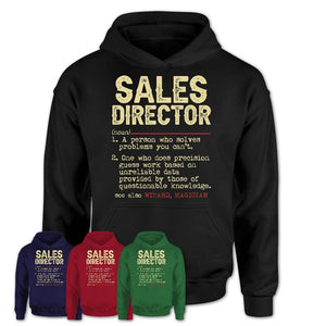 Vintage Sales Director Definition Shirt, Funny Coworker Gift Idea for Sales Director, New Job Gift
