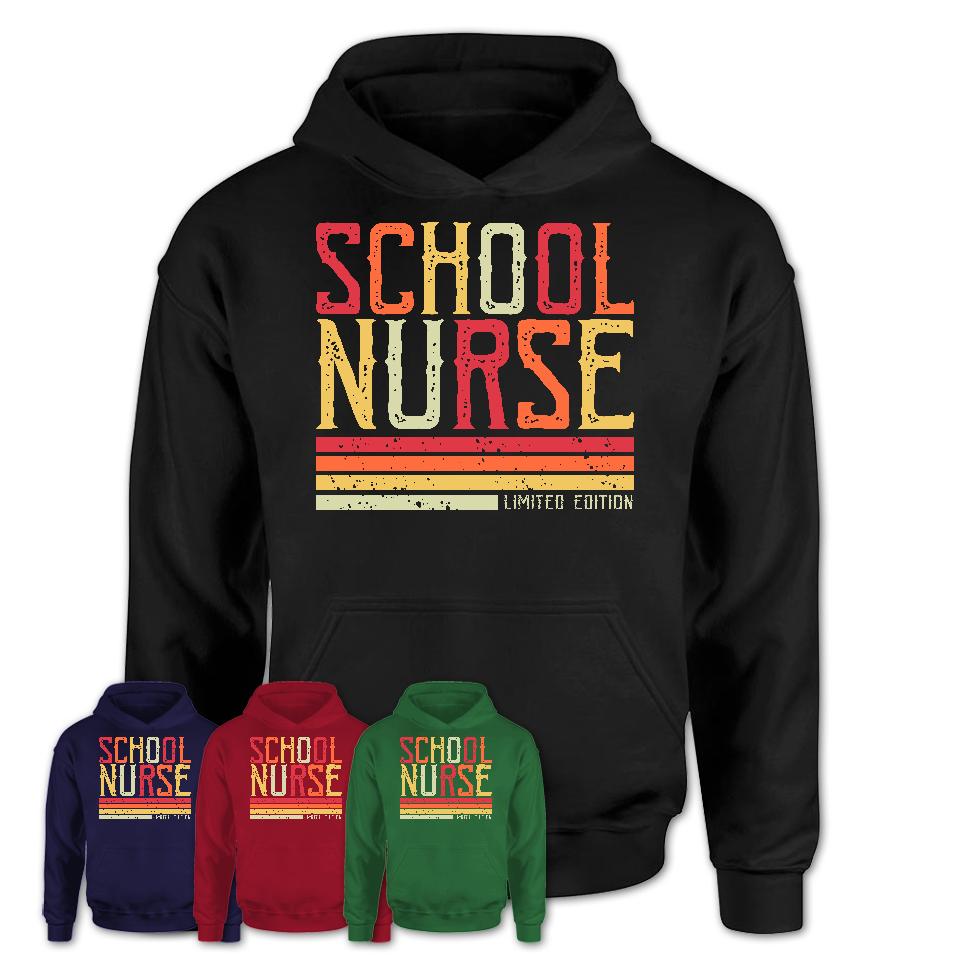 Vintage School Nurse Limited Edition Job Shirt, Coworker Birthday Gift Idea