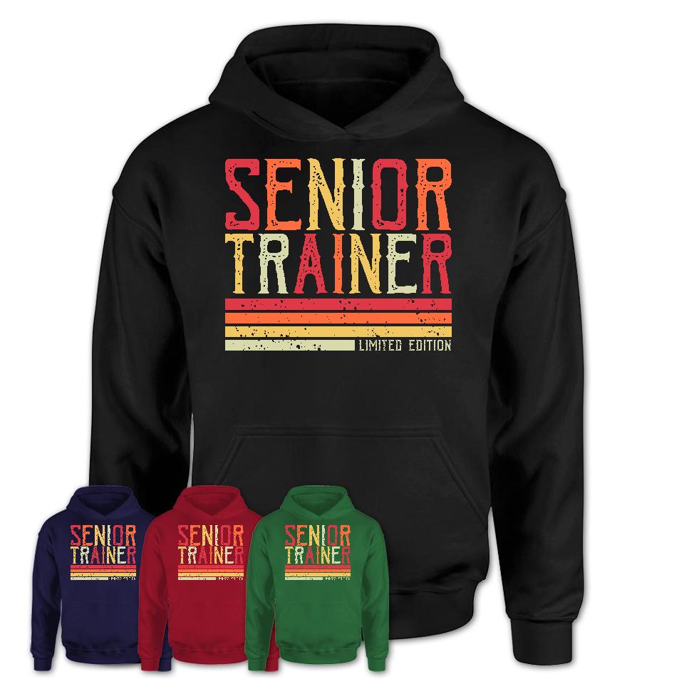 Vintage Senior Trainer Limited Edition Job Shirt, Coworker Birthday Gift Idea
