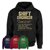 Vintage Shift Engineer Definition Shirt, Funny Coworker Gift Idea for Shift Engineer, New Job Gift