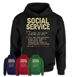 Vintage Social Service Definition Shirt, Funny Coworker Gift Idea for Social Service, New Job Gift