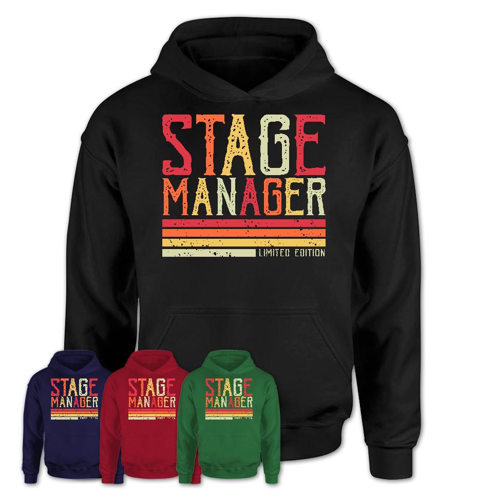 Vintage Stage Manager Limited Edition Job Shirt, Coworker Birthday Gift Idea