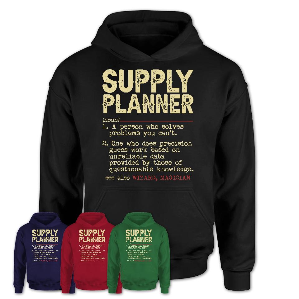 Vintage Supply Planner Definition Shirt, Funny Coworker Gift Idea for Supply Planner, New Job Gift
