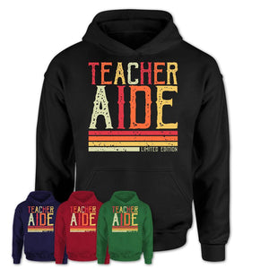 Vintage Teacher Aide Limited Edition Job Shirt, Coworker Birthday Gift Idea