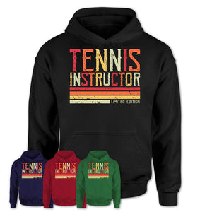 Vintage Tennis Instructor Limited Edition Job Shirt, Coworker Birthday Gift Idea
