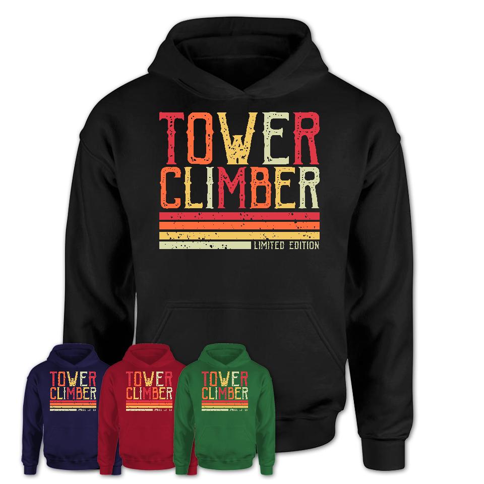 Vintage Tower Climber Limited Edition Job Shirt, Coworker Birthday Gift Idea