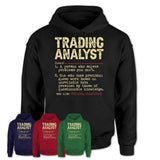 Vintage Trading Analyst Definition Shirt, Funny Coworker Gift Idea for Trading Analyst, New Job Gift