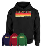 Vintage Transcriptionist Limited Edition Job Shirt, Coworker Birthday Gift Idea