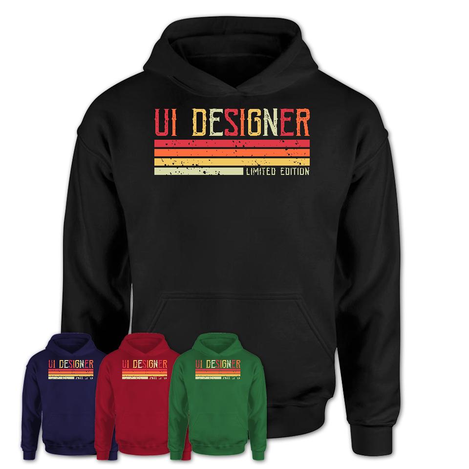 Vintage Ui Designer Limited Edition Job Shirt, Coworker Birthday Gift Idea