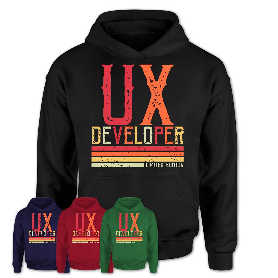 Vintage Ux Developer Limited Edition Job Shirt, Coworker Birthday Gift Idea