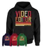 Vintage Video Editor Limited Edition Job Shirt, Coworker Birthday Gift Idea