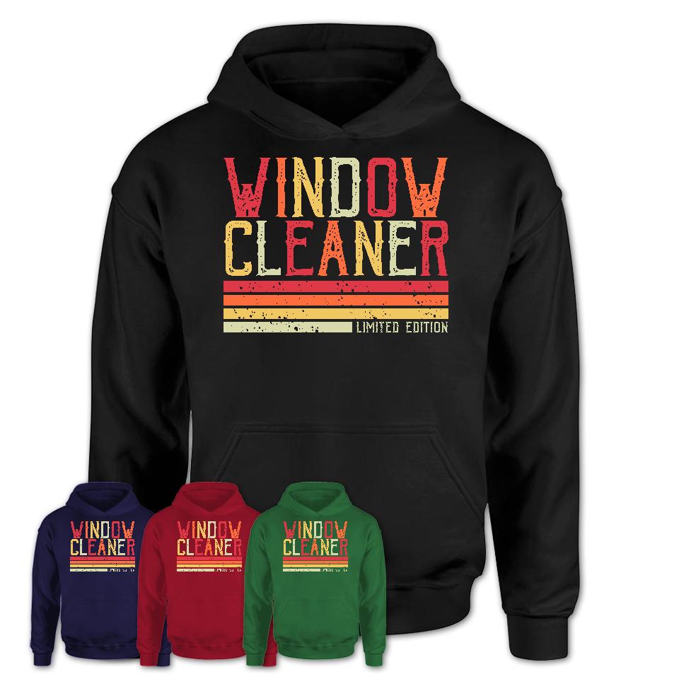 Vintage Window Cleaner Limited Edition Job Shirt, Coworker Birthday Gift Idea