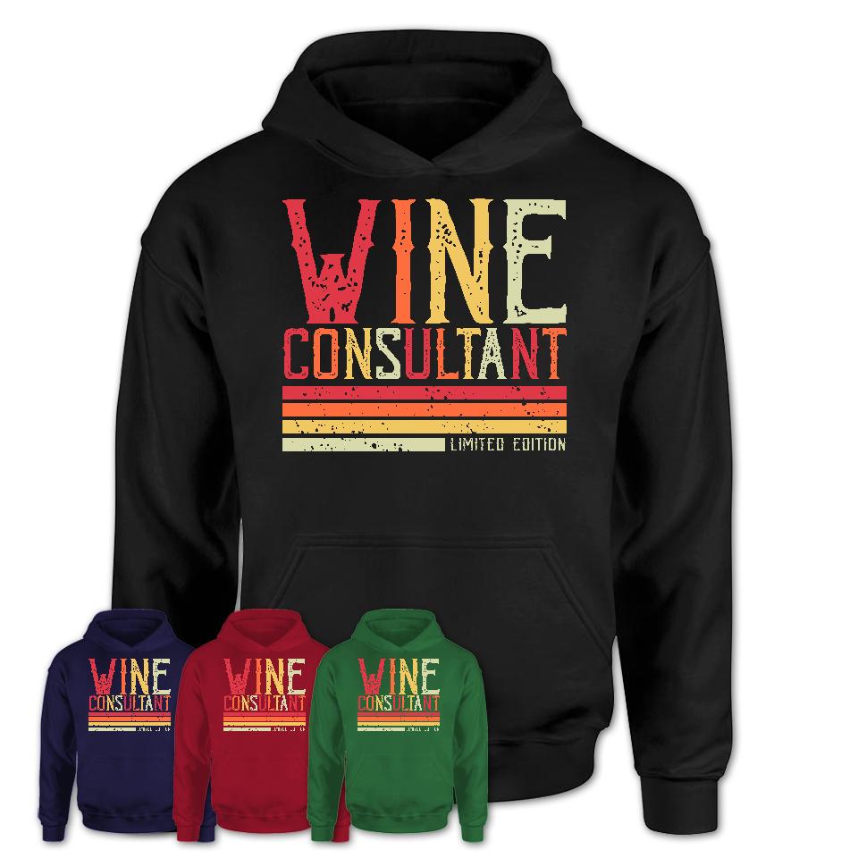 Vintage Wine Consultant Limited Edition Job Shirt, Coworker Birthday Gift Idea