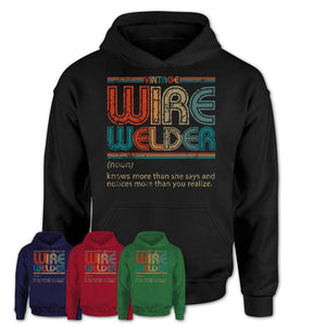 Wire Welder Definition Vintage Retro Colors Shirt, Coworker Birthday Gift TShirt