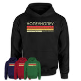 honeyhoney Gift Custom Name Retro Vintage Birthday T-Shirt