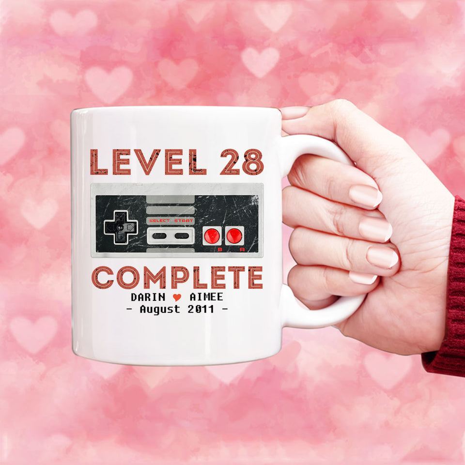 Level 28 Complete Anniversary Shirt, Personalized 28th Anniversary Gift, 28 years Gift for Husband