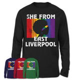 Black Girl She From East Liverpool Ohio Shirt LGBT Pride Gift