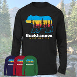 Buckhannon West Virginia Funny Mountain Hiking Camping Adventure Bear Pattern Vintage Gift Shirt