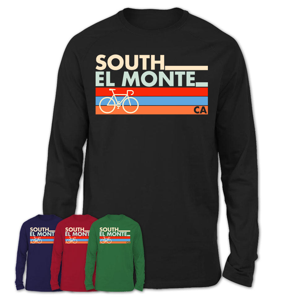 California South El Monte Cycling Shirt for Family Teammates Vintage Retro Colors