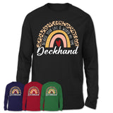 Deckhand Because Your Life Worth My Time Rainbow T-Shirt