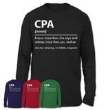 Funny CPA Definition Shirt, New Job Gift for CPA, Coworker Gift Idea
