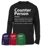 Funny Counter Person Definition Shirt, New Job Gift for Counter Person, Coworker Gift Idea