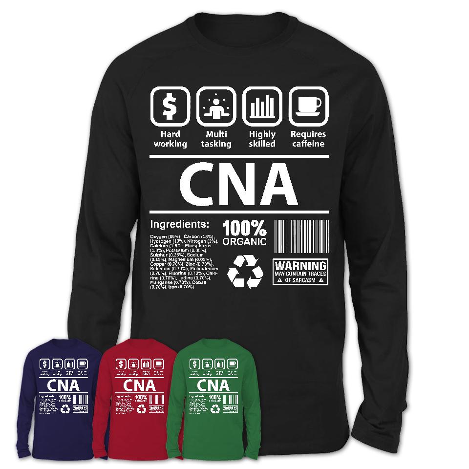 Funny Coworker Gift Idea Sarcasm CNA Uniform TShirt