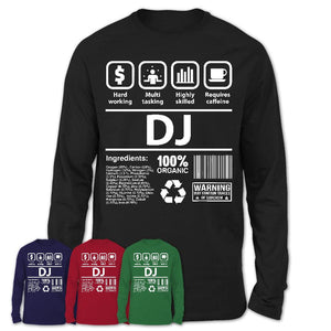 Funny Coworker Gift Idea Sarcasm DJ Uniform TShirt