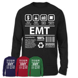 Funny Coworker Gift Idea Sarcasm EMT Uniform TShirt