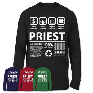 Funny Coworker Gift Idea Sarcasm Priest Uniform TShirt