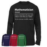 Funny Mathematician Definition Shirt, New Job Gift for Mathematician, Coworker Gift Idea