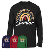 Janitor Because Your Life Worth My Time Rainbow T-Shirt