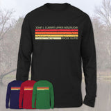 John L Curran Upper Reservoir Rhode Island Funny Fishing Camping Summer Retro Gift T-Shirt