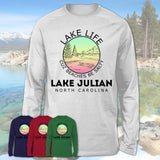 Lake Julian North Carolina Lake Life Cuz Beaches Be Salty Fishing Camping Team Shirt