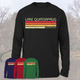 Lake Quassapaug Connecticut Funny Fishing Camping Summer Retro Gift T-Shirt